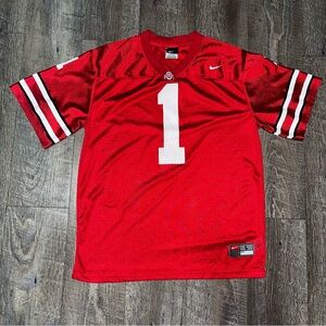 Vintage Nike Ohio State Buckeyes Football Jersey #1 Size Youth Size Large 16-18